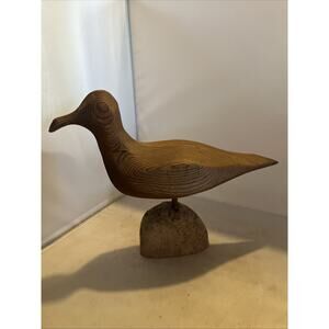 Oscar Johnston Redwood Bird Carving Folk Art Smith River California Cryptomeria